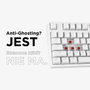 Rampage Ghost TKL Klawiatura Gamingowa Mechaniczna Przewodowa z Przełącznikami Huano Red i Podświetleniem Biała