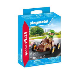 Playmobil Special Plus Figura Niño con Kart Incluye Casco y Kart Edad Mínima Recomendada 4 Años Plástico