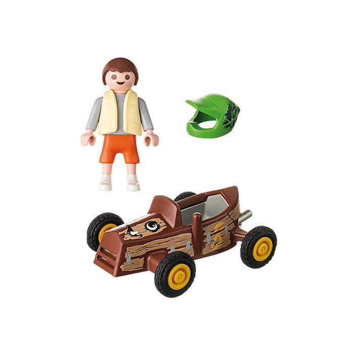 Playmobil Figura Niño con kart Special Plus