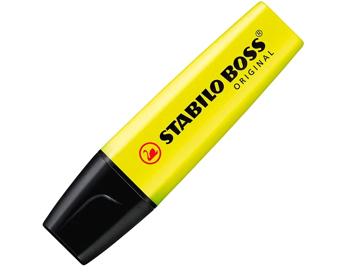 Stabilo Boss Original Marcador Fluorescente Amarillo Estuche de 4 Unidades