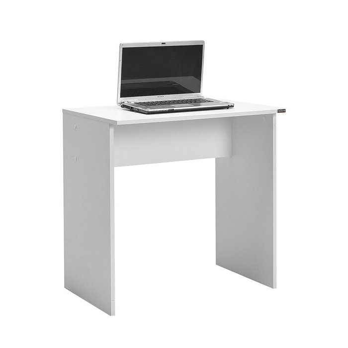 Hanah Home Mesa de estudio CMS-101-BB-1 Funcional y Espaciosa 72x75x52 cm Tablero Melamina Blanco