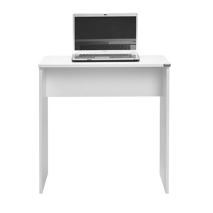 Hanah Home Mesa de estudio CMS-101-BB-1 Funcional y Espaciosa 72x75x52 cm Tablero Melamina Blanco