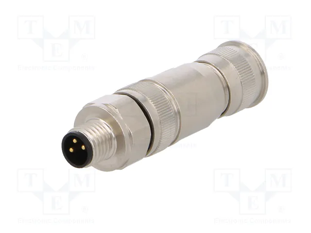 HARTING Conector M8 Macho de 3 Pines Recto IP67