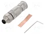 HARTING Conector M8 Macho de 3 Pines Recto IP67