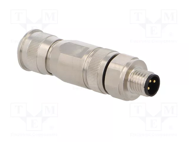 HARTING Conector M8 Macho de 3 Pines Recto IP67