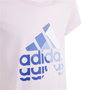 Camiseta de Manga Corta Infantil Adidas IB9147 Rosa