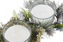 DKD Home Decor Set de 2 Velas de Cera de Parafina Surtidas en Dorado y Plateado