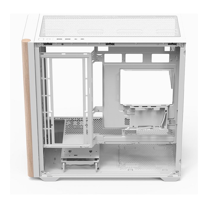 Aerocool Geh Mini D301A-G-WT-V2 Blanco/Madera Micro-ATX