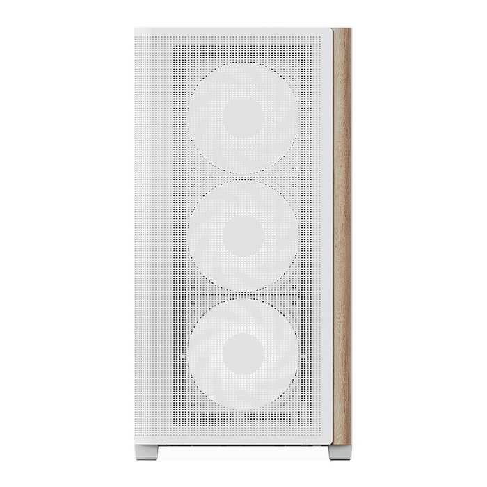 Aerocool Geh Mini D301A-G-WT-V2 Blanco/Madera Micro-ATX