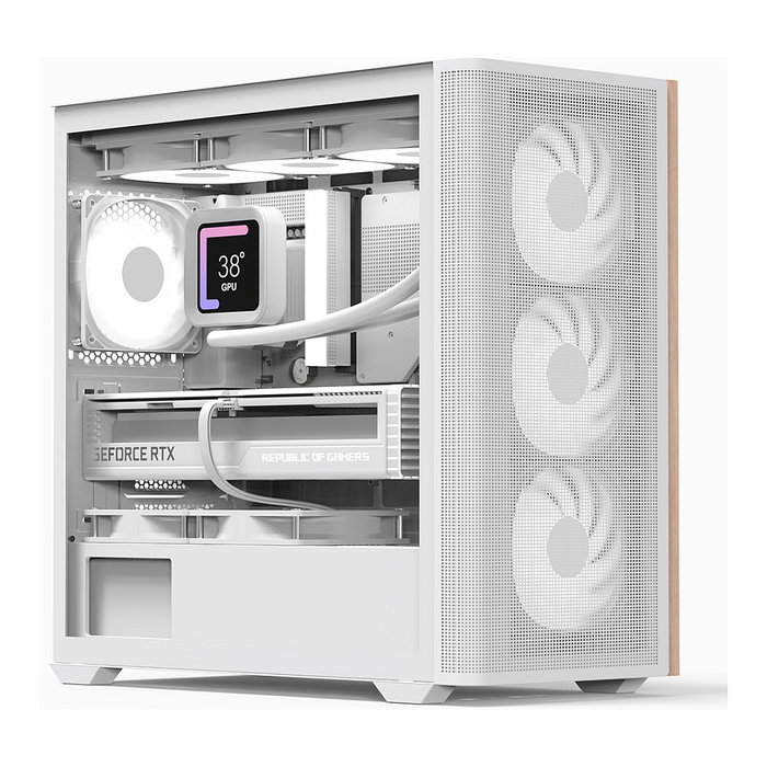 AeroCool Geh Mini D301A-G-WT-V2 Blanco/Madera AeroCool Geh Mini D301A-G-WT-V2 Blanco/Madera