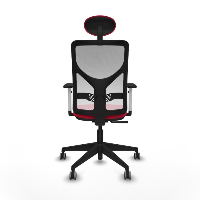PIQUERAS Y CRESPO Silla de oficina Motilla con mecanismo Sincro, Rojo y Blanco PIQUERAS Y CRESPO Silla de oficina Motilla con mecanismo Sincro, Rojo y Blanco