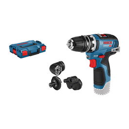 Bosch GSR 12V-35 FC Professional Taladro Atornillador a Batería 12V, Par 35Nm, 2 Velocidades, con Luz, para Madera y Acero, Ref. 06019H3003