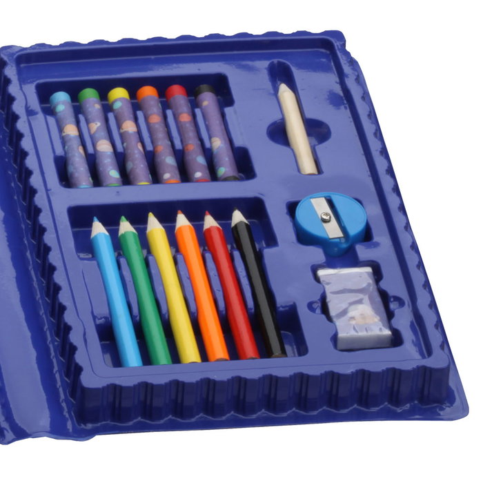 Createur de Genie Estuche con 25 Piezas: 10 Rotuladores, 6 Lápices, 6 Plastidecores, Goma, Sacapuntas y Lápiz Createur de Genie Estuche con 25 Piezas: 10 Rotuladores, 6 Lápices, 6 Plastidecores, Goma, Sacapuntas y Lápiz