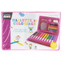 Createur de Genie Estuche con 25 Piezas: 10 Rotuladores, 6 Lápices, 6 Plastidecores, Goma, Sacapuntas y Lápiz