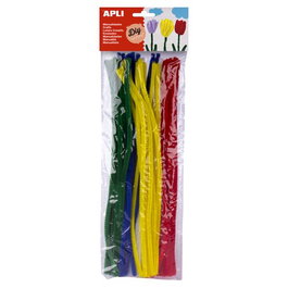 Limpia Pipas Varilla Apli Colores Surtidos 30 Cm. Bolsa De 50 (Set de 5)