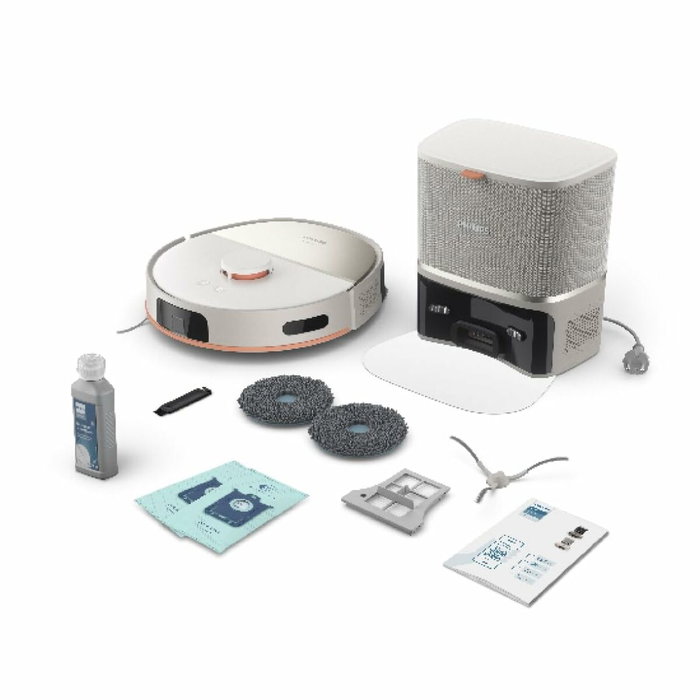 Philips XU5100/20 Aspiradora robot con 10000 Pa, vaciado automático y navegación láser Philips XU5100/20 Aspiradora robot con 10000 Pa, vaciado automático y navegación láser