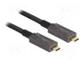 DeLOCK Cable óptico activo USB-C a USB-C 4K Vídeo + Datos + PD 3 m
