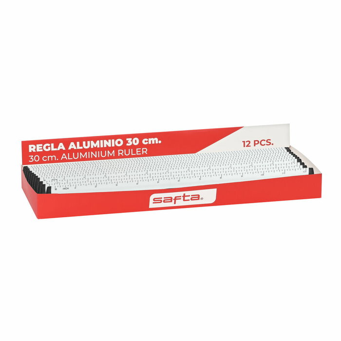 Safta Regla de aluminio 30 cm