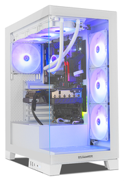 NOX Hummer Glock Midi Tower Blanco Caja PC Semitorre con Panel Cristal Templado y Compatibilidad ARGB