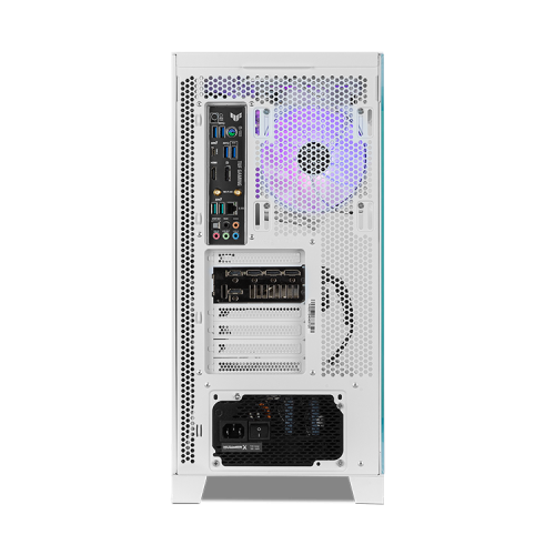 NOX Hummer Glock Midi Tower Blanca Caja PC Semitorre Cristal Templado Gaming