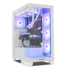 NOX Hummer Glock Midi Tower Blanca Caja PC Semitorre Cristal Templado Gaming