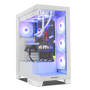 NOX Hummer Glock Midi Tower Blanca Caja PC Semitorre Cristal Templado Gaming