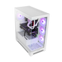 NOX Hummer Glock Midi Tower Blanca Caja PC Semitorre Cristal Templado Gaming