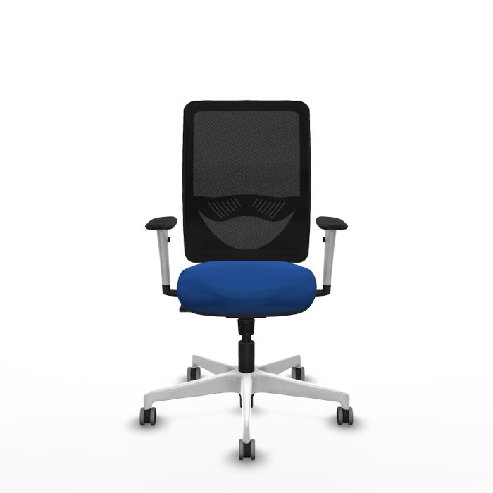 PIQUERAS Y CRESPO Silla de oficina Zulema con mecanismo Sincro, Azul y Negro