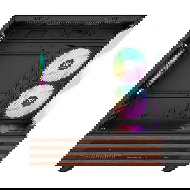 Thermaltake View 170 WS ARGB Black - Mini Torre PC, Micro ATX, Mini-ITX, Vidrio Templado, Juego, Iluminación ARGB