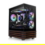 Thermaltake View 170 WS ARGB Black - Mini Torre PC, Micro ATX, Mini-ITX, Vidrio Templado, Juego, Iluminación ARGB