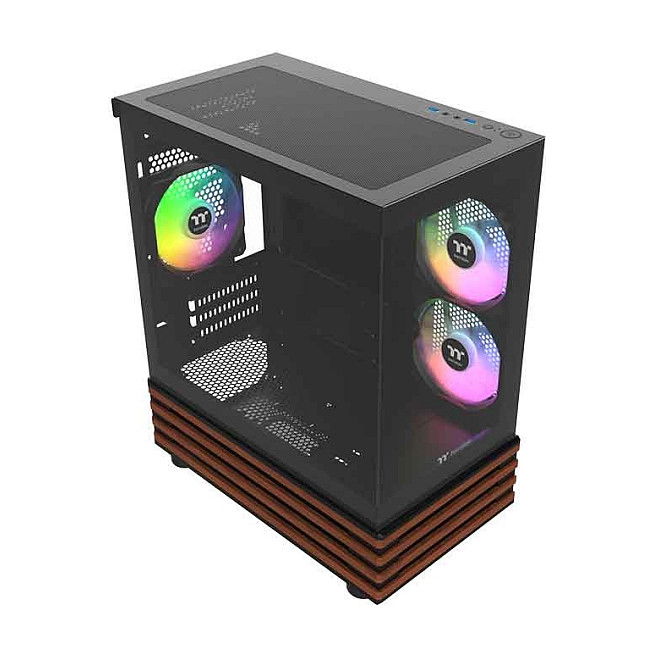 Thermaltake View 170 WS ARGB Black - Mini Torre PC, Micro ATX, Mini-ITX, Vidrio Templado, Juego, Iluminación ARGB