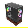 Thermaltake View 170 WS ARGB Black - Mini Torre PC, Micro ATX, Mini-ITX, Vidrio Templado, Juego, Iluminación ARGB