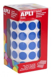 Apli Gomets Redondos 10,5mm Azul Rollo de 5192 Unidades