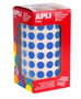 Apli Gomets Redondos 10,5mm Azul Rollo de 5.192 Unidades