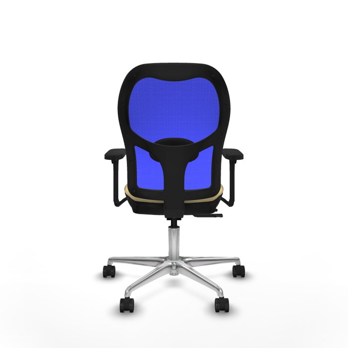 PIQUERAS Y CRESPO Silla de oficina Jorquera con mecanismo Sincro/Traslack Crema y Azul PIQUERAS Y CRESPO Silla de oficina Jorquera con mecanismo Sincro/Traslack Crema y Azul