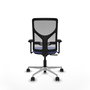 PIQUERAS Y CRESPO Silla de oficina Motilla con mecanismo Sincro, Azul claro y Gris