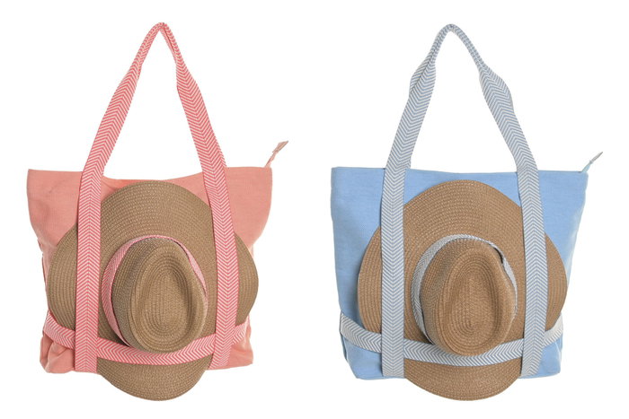 DKD Home Decor Set de 2 Bolsos en Poliéster y Algodón Surtidos DKD Home Decor Set de 2 Bolsos en Poliéster y Algodón Surtidos
