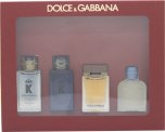 Dolce & Gabbana Set de Miniaturas para Hombre con K EDP, K EDT, The One EDP y Light Blue EDT de 5ml