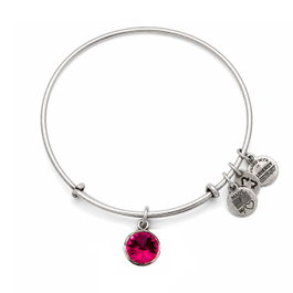 Alex And Ani Pulsera de Metal con Detalles Brillantes Morados