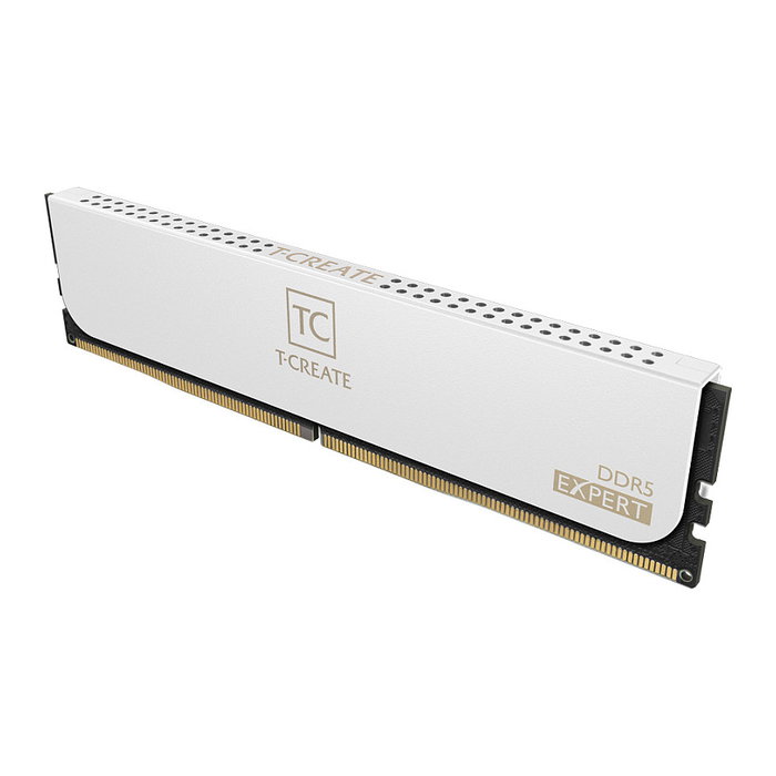 Team Group CTCWD564G6000HC34BDC01 T-CREATE EXPERT DIMM Memoria RAM DDR5 64GB (2x32GB) 6000MHz CL34 Blanco, Intel XMP, AMD EXPO, On-Die ECC