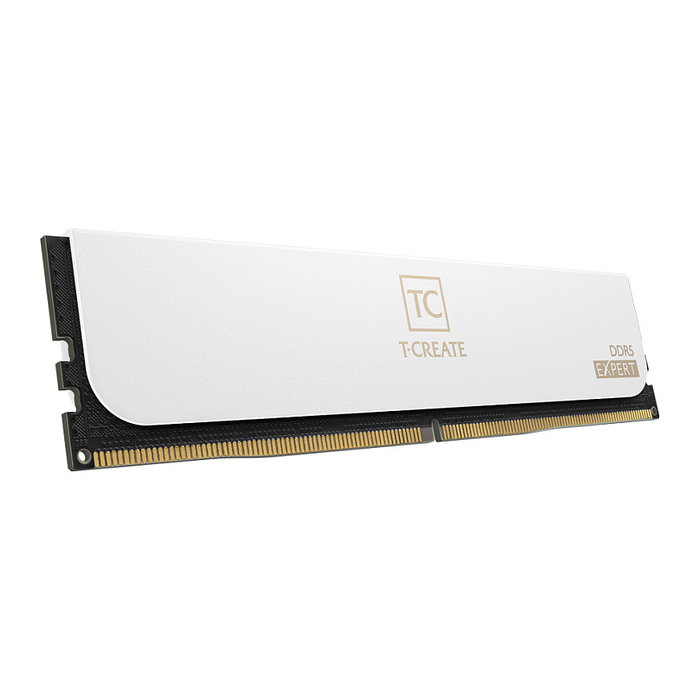 Team Group CTCWD564G6000HC34BDC01 T-CREATE EXPERT DIMM Memoria RAM DDR5 64GB (2x32GB) 6000MHz CL34 Blanco, Intel XMP, AMD EXPO, On-Die ECC