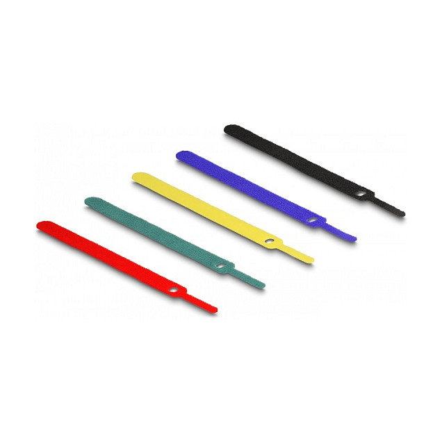 DeLOCK Juego de 10 bridas autoadherentes de colores surtidos 150 x 12 mm DeLOCK Juego de 10 bridas autoadherentes de colores surtidos 150 x 12 mm
