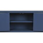 Mueble de TV DKD Home Decor Azul Dorado Abeto Madera MDF 130 x 24 x 51 cm