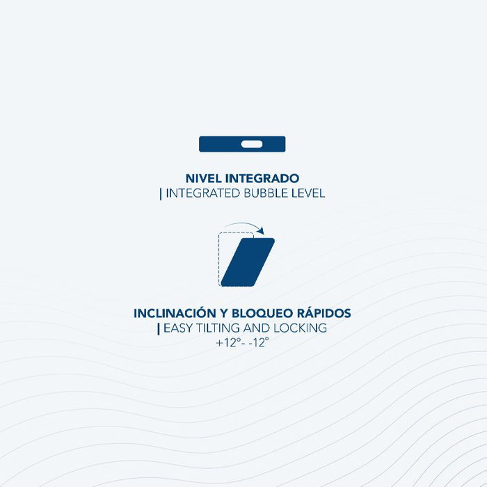 Daewoo Soporte Fijo para TV 32-55 Pulgadas con Inclinación de 12°, Carga 40 kg, Perfil 53 mm y Nivel Integrado