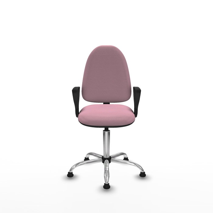 PIQUERAS Y CRESPO Silla de oficina Aýna Rosa con brazos fijos