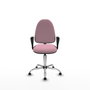 PIQUERAS Y CRESPO Silla de oficina Aýna Rosa con brazos fijos