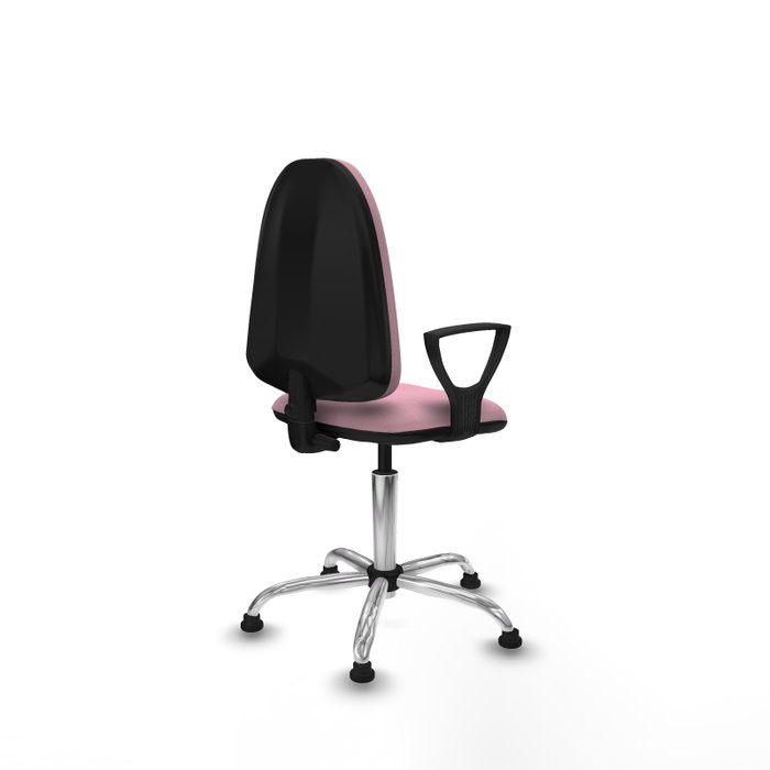PIQUERAS Y CRESPO Silla de oficina Aýna Rosa con brazos fijos