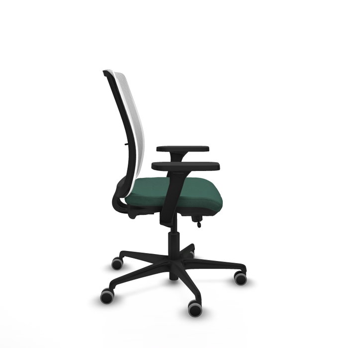 PIQUERAS Y CRESPO Silla de oficina Haches con mecanismo Sincro/Traslack, Verde botella y Blanco PIQUERAS Y CRESPO Silla de oficina Haches con mecanismo Sincro/Traslack, Verde botella y Blanco