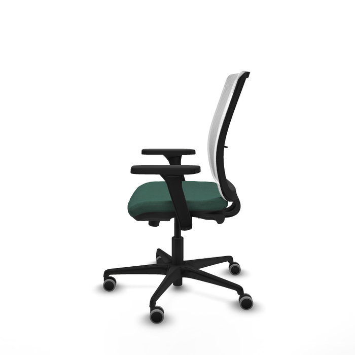 PIQUERAS Y CRESPO Silla de oficina Haches con mecanismo Sincro/Traslack, Verde botella y Blanco PIQUERAS Y CRESPO Silla de oficina Haches con mecanismo Sincro/Traslack, Verde botella y Blanco