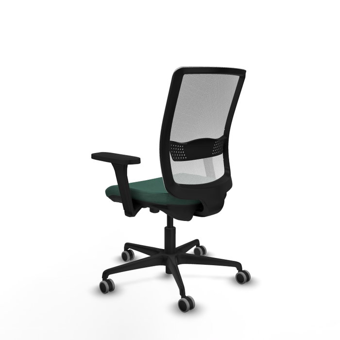 PIQUERAS Y CRESPO Silla de oficina Haches con mecanismo Sincro/Traslack, Verde botella y Blanco PIQUERAS Y CRESPO Silla de oficina Haches con mecanismo Sincro/Traslack, Verde botella y Blanco